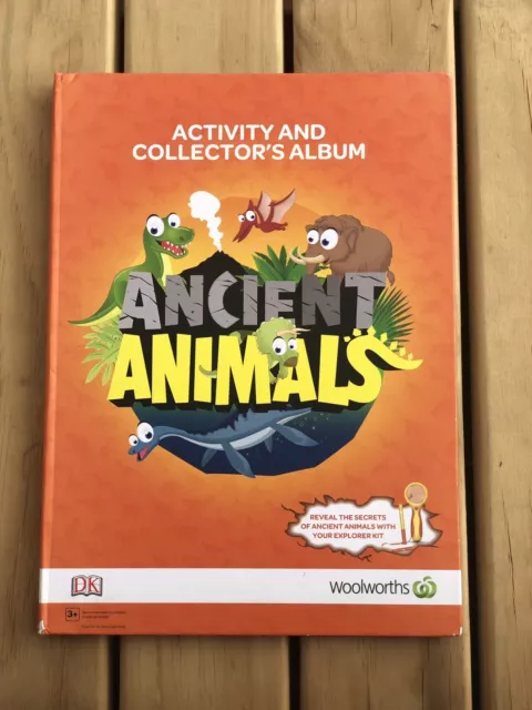 Woolworths Ancient Animals Activities And Collector's Album Complete Full Set