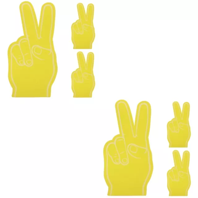 6 Pcs Foam Fingers Eva Child Party Universal Hand Kids Sports Toys