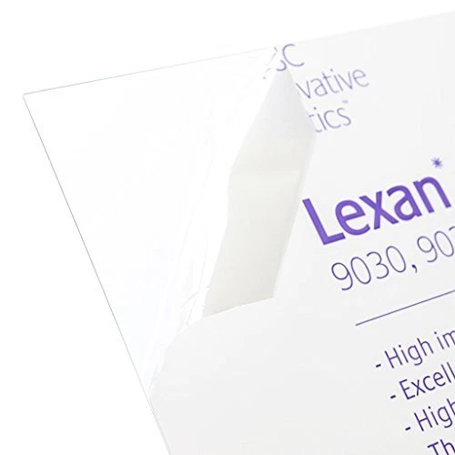 Lexan Sheet - Polycarbonate - .060" - 1/16" Thick, Clear, 12" x 12" Nominal