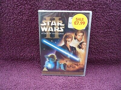 Star Wars; Episode II - Attack Of The Clones DVD (2002) Ewan McGregor, Sealed.