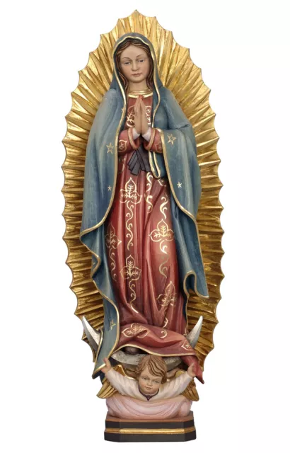 Statua Madonna di Guadalupe in legno della Val Gardena VARIE ALTEZZE