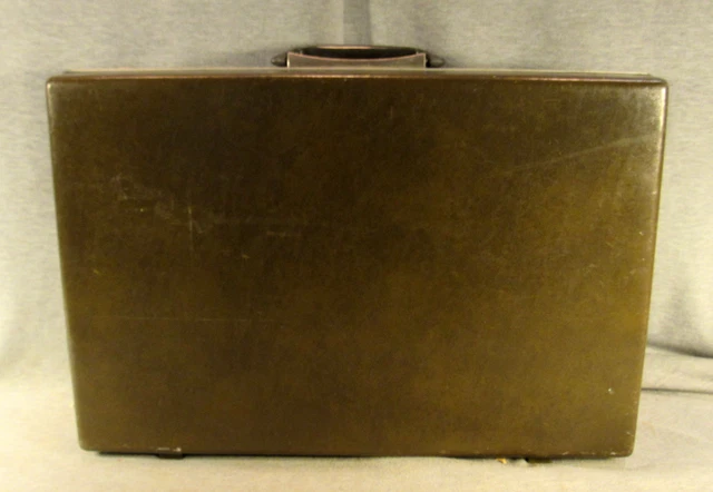 Vintage Hard Shell Pacific Northwest Samsonite Tan-Brown Two Lock Briefcase