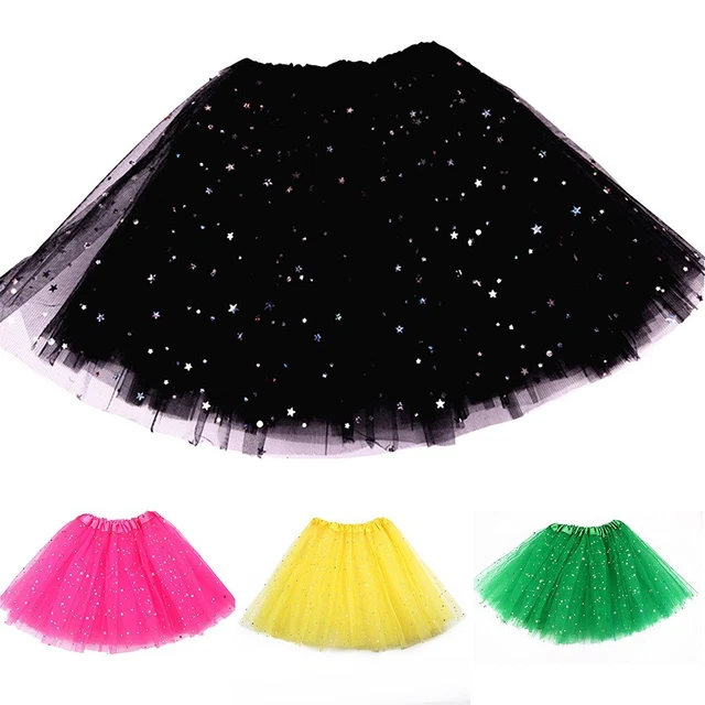 Gonna tulle balletto gonna glitter gonna festa sottoveste moda confortevole