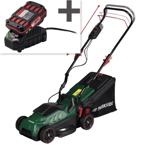PARKSIDE® 20 V Akku Rasenmäher Mäher PRMA 20-Li C3 Mit Akku (2Ah ...