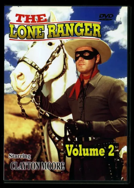 THE LONE RANGER DVD Vol 2 Masked Clayton Moore 3 Classic Episodes