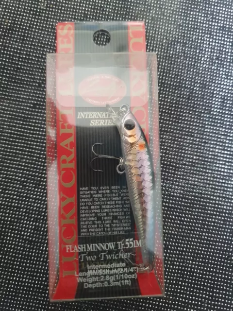 Leurre Lucky Craft Flashminnow Tr 55 IM Two twicher Ms American Shad