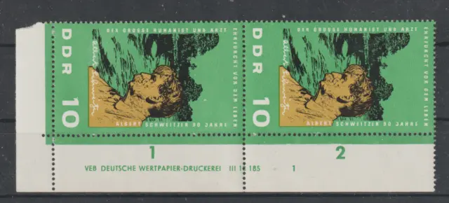 Deutschland DDR Mi.Nr. 1084 ** Ecke . Eckrand postfrisch Druckvermerk DV 1  MNH