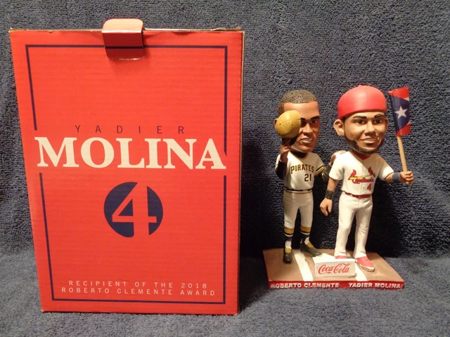 NIB - Roberto Clemente and Yadier Molina Double Bobblehead (Coca-Cola) (2018)