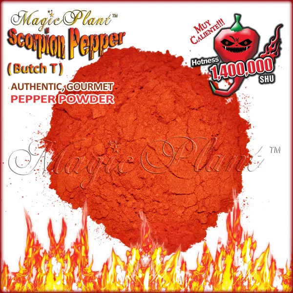 Scorpion Pepper Powder - Dry Scorpion Pepper (5 size variations) Super Hot!!