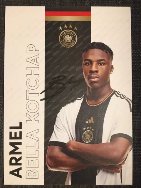 Handsignierte AK Autogrammkarte *ARMEL BELLA KOTCHAP* Deutschland DFB WM 2022