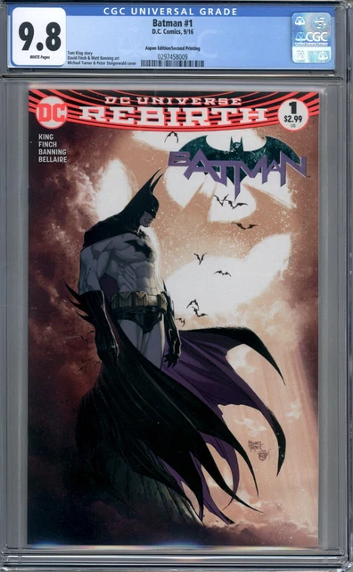 Batman #1  Michael Turner Aspen Edition Variant  HTF 2nd Print CGC 9.8