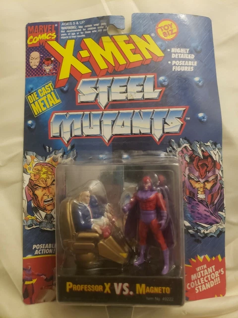 X-Men Steel Mutants—Professor X Vs Magneto 1994 Toy Biz Die Cast Metal Marvel