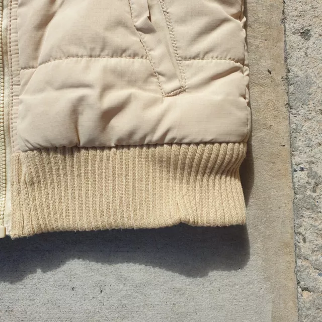 Wrangler Kids boys 2 to 3 Beige Puffer Vest Brown sherpa Lined Patched 95cm 3