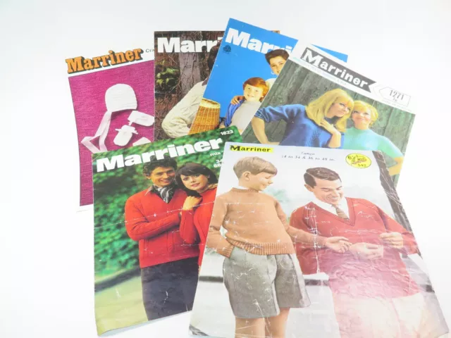 VINTAGE MARRINER KNITTING PATTERNS 1960s 1970s Selection Please Choose