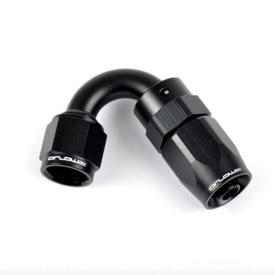 Arlows Alu Fitting Dash 4 - 135° - ( Schwarz, 7/16 - 20 UNF )