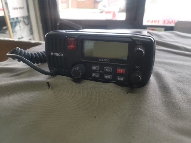 M Tech MT-500 Telefono Radio M Tech MT-500 Full DSC Marine VHF Funzionante Usato Raro Industriale