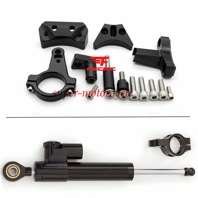 For Ninja400 2018-2020 Motorcycle Steering Damper Stabilizer Bracket Mount CNC