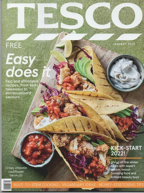 TESCO FOOD JANUARY 2022 magazine recipes £3.00 - PicClick UK