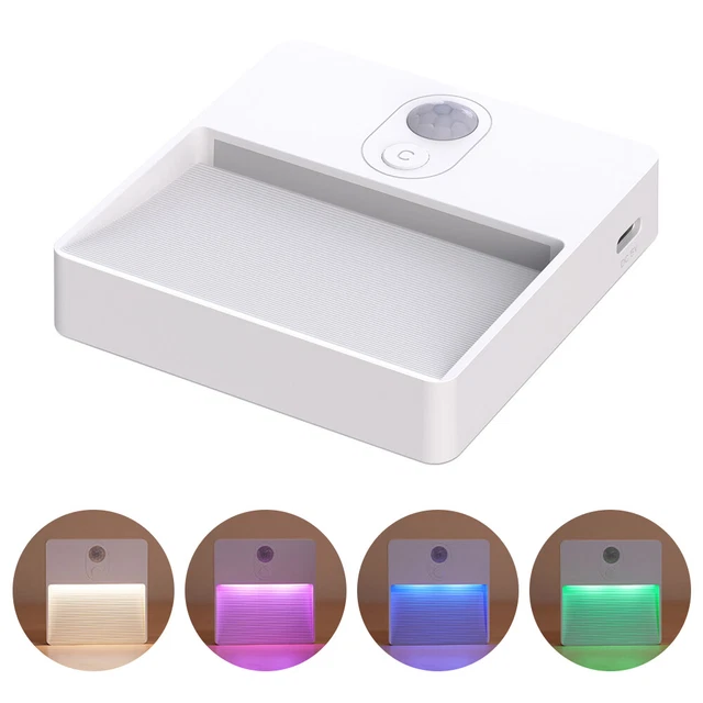 RGB LED MOTION Sensor Under Closet Light USB Rechargeable