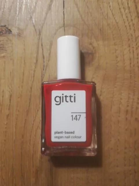 NEU gitti Nagellack Inhalt 15 ml plant based + vegan Nr. 147 rot