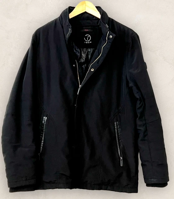 Tumi T Tech Men's Jacket Black Full Zip Pockets Size S