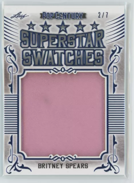2021 LEAF POP Century Superstar Swatches Britney Spears Jumbo