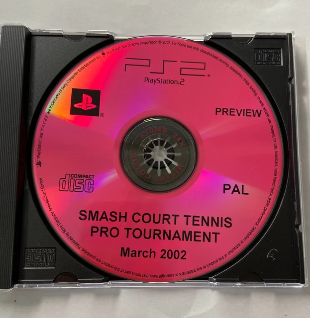 Smash Court Tennis Pro Tournament Preview Version - Sony PlayStation 2 PS2 2002