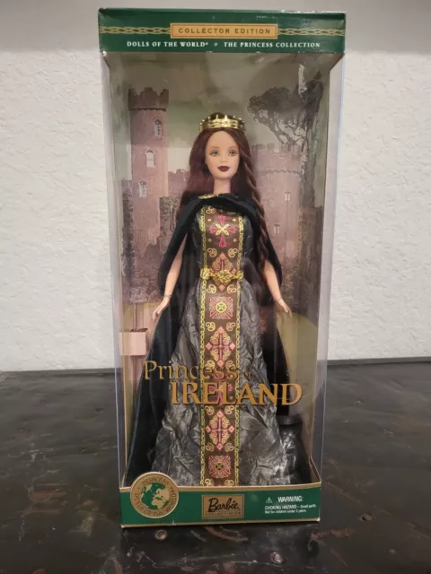 Vtg 2001 Barbie PRINCESS OF IRELAND Dolls Of The World Collector Edition NIB!
