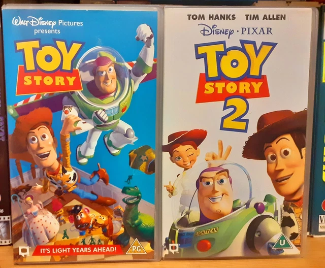 TOY STORY 1 & 2 VHS Video Tapes Both In Good Condition. No Mould Issues