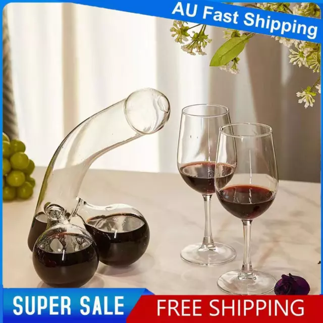 AU Funny Creative Penis Shaped Decanter Glass Container Unique Prank Whisky