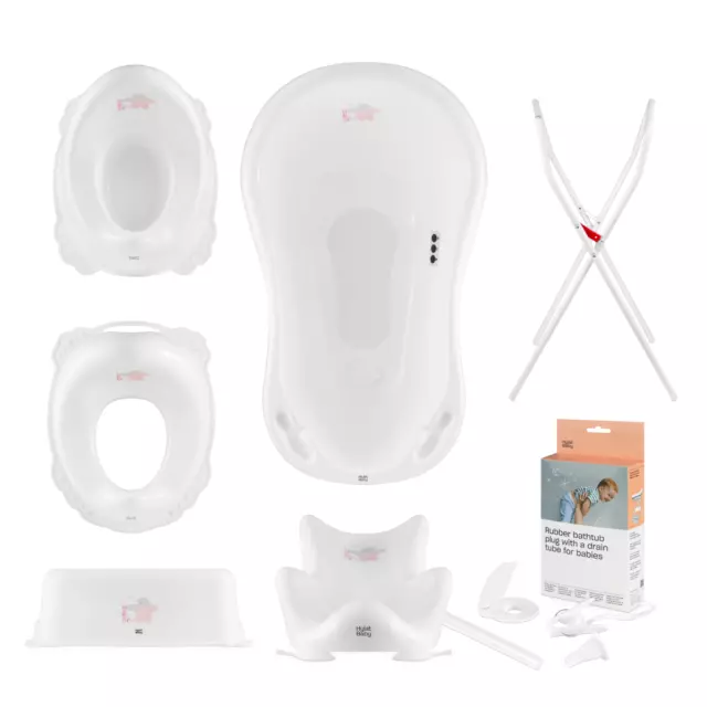 Hylat Baby Badewanne Set für Neugeborene und Babys - Babywanne, Baby Pflegeset