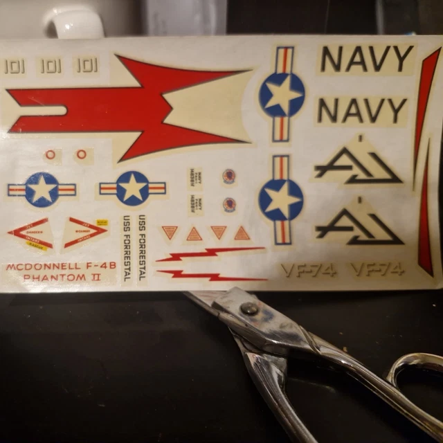 F-4Jファントム　U.S.NAVY MigKiller 1/144 Decals, Tools, Supplies & Engines, Models & Kits, Toys