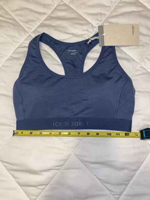 Icebreaker Women's 125 ZoneKnit™ Merino Blend Racerback Bra Size Medium In Dawn