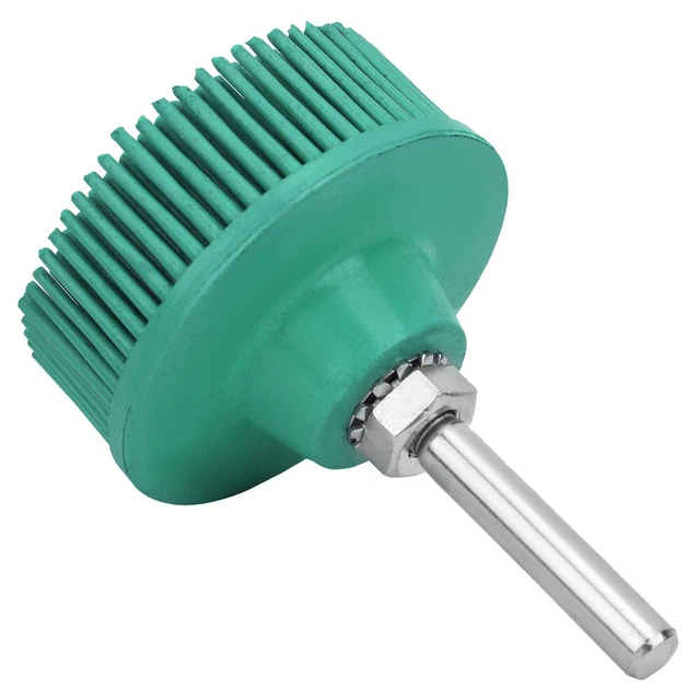 2inch Bristle Disc Emery Rubber Abrasive Brush Polishing Grinding Wheels Green