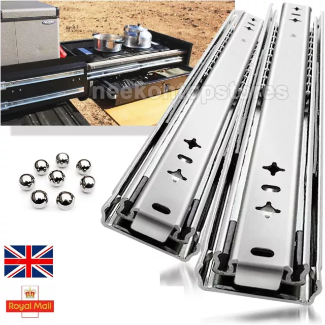 Heavy Duty Drawer Runners 350mm-700mm Ball Bearing Draw Slides Cabinet Trailer