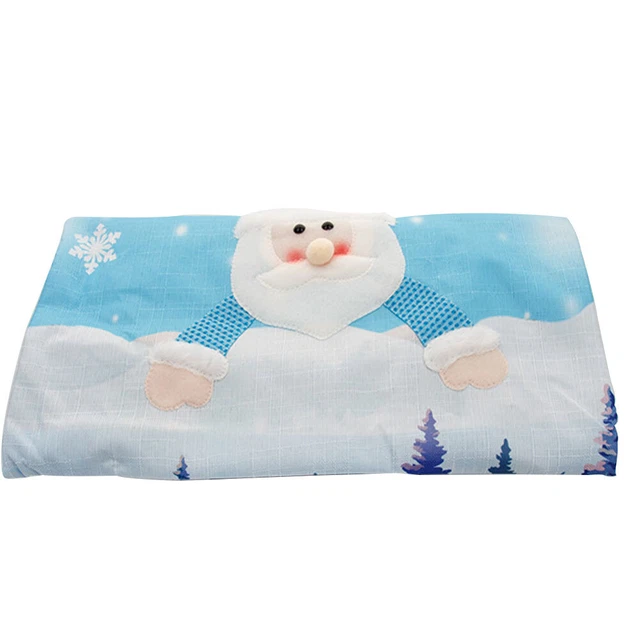 2pcs Santa Claus Foldable LED Light Chair Cover Party Christmas Decor Festival
