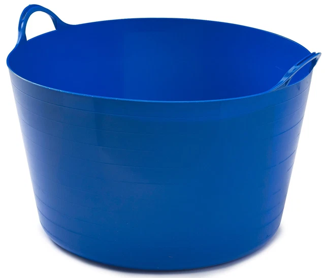 Lot De 3 Paniers De Rangement En Plastique Avec Poignées - Blanc Pastel - Pour Maison, Plage, Courses