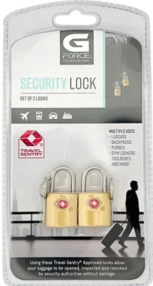 Cerraduras de seguridad G Force (paquete de 2) con llaves