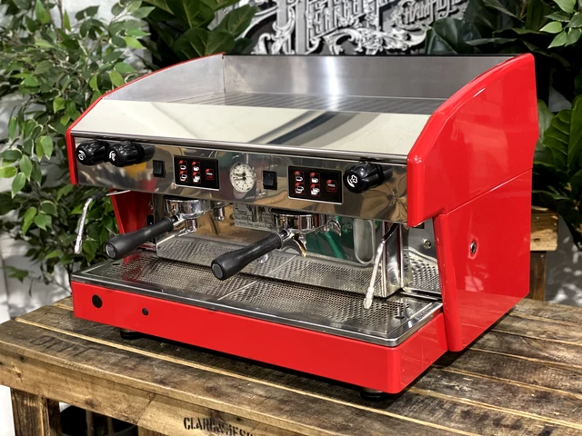 Macchina Caffe' Espresso Wega Atlas 2 Gruppo Rossa Commerciale Cafe Latte 2