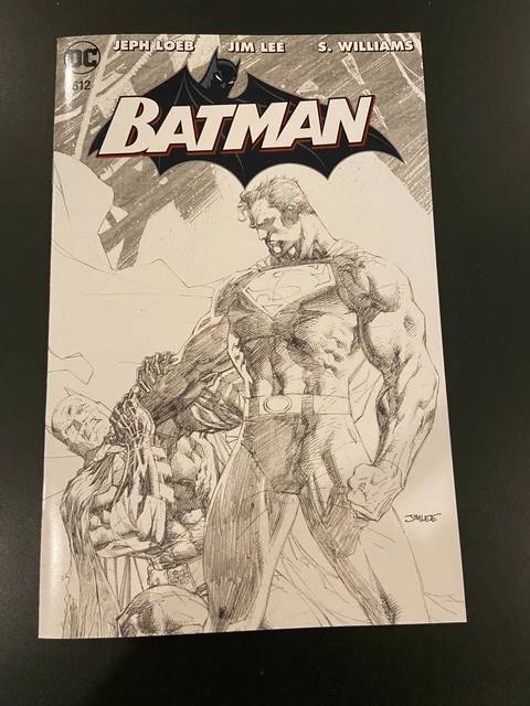 Batman #612 2nd Print La Mole 2023 Foil Spot Variant Jim Lee Sketch in SPANISH