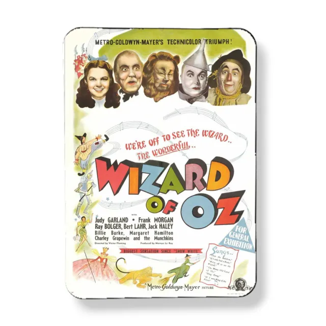 Vintage Wizard of Oz Lobby Movie Poster Magnet Sublimated 3"x4" Mover Lover Gift