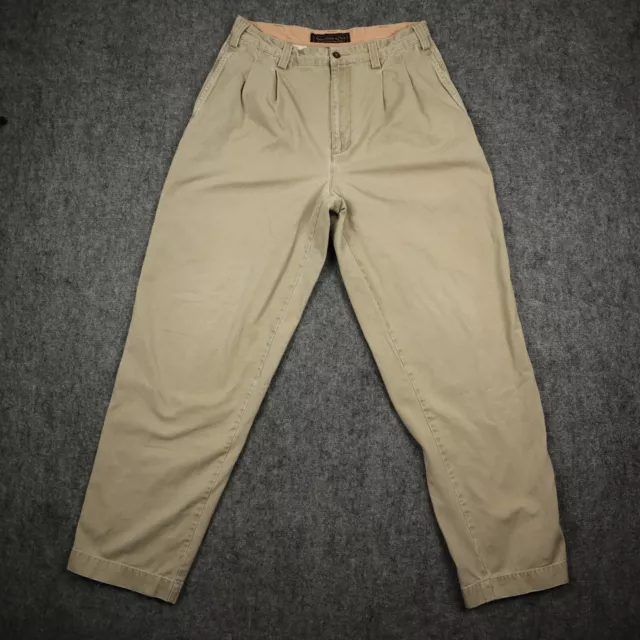 Vintage Abercrombie and Fitch Pants Mens 33 Beige Baggy Skater Grunge 33x34