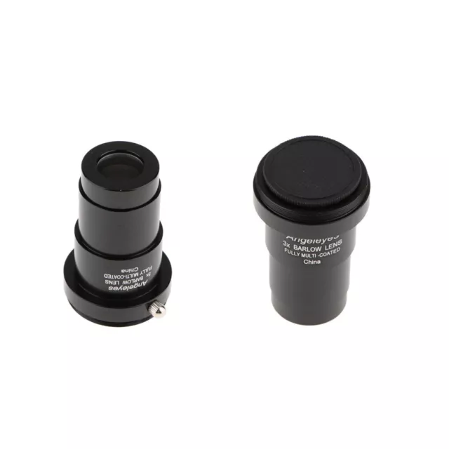 2 Pieces Telescope Barlow Lens 5X 3X Set Accessory 1.25"/31.75mm For Nikon