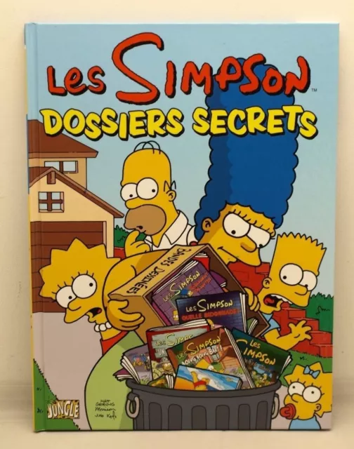 BD LES SIMPSON N°7 DOSSIERS SECRETS  - excellent état  Edition jungle - GROENING