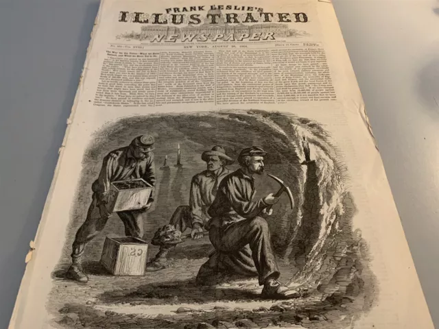 Aug 20, 1864 LESLIE'S ILLUSTRATED, Siege Petersburg, Negro Soldiers Hilton Head