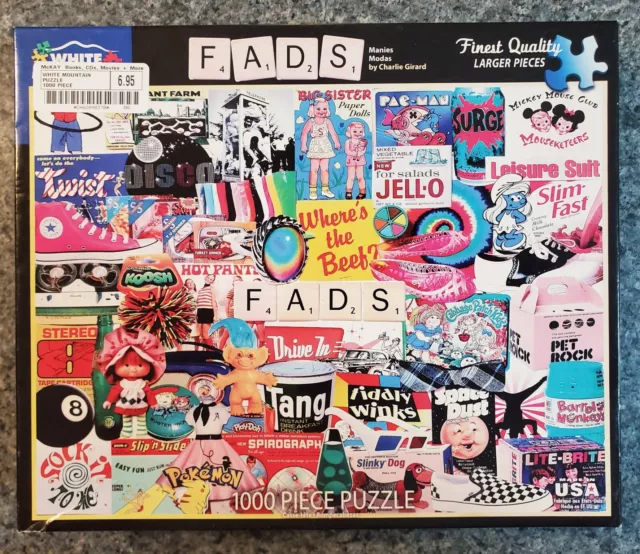 White Mountain FADS 1000 piece puzzle Charlie Girard COMPLETE