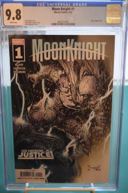 MOON KNIGHT #1 1st Print CGC 9.8 1ST Dr. Badr MARVEL COMICS 2021