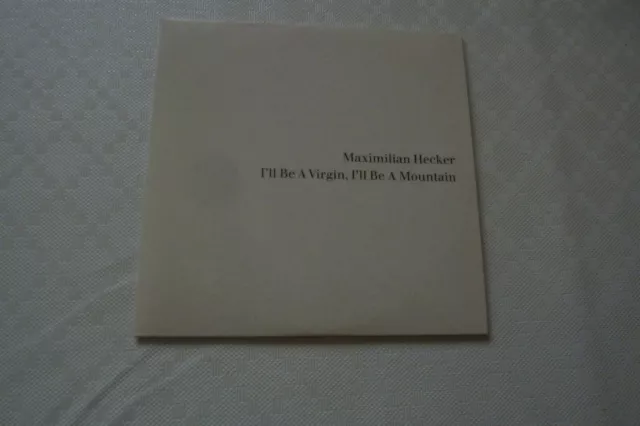 Maximilian Hecker "I'll Be A Virgin I"Ll Be A Mount" Cd Album Promo Cards Sleeve