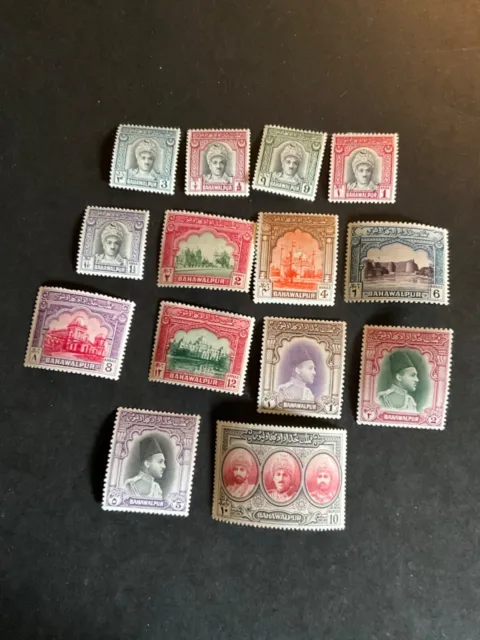 Stamps Pakistan-Bahawalpur Scott 2-15 hinged