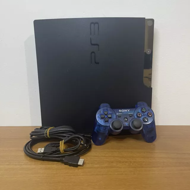 Sony PlayStation 3 Slim Ps3 console 160GB Nera con Cavi e Controller CECH-2504A